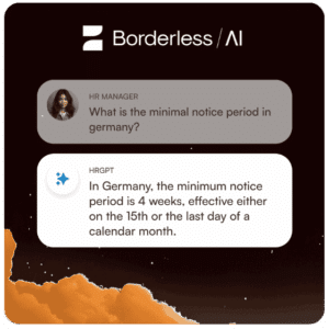 Borderless AI is offering an AI chatbot called HRGPT