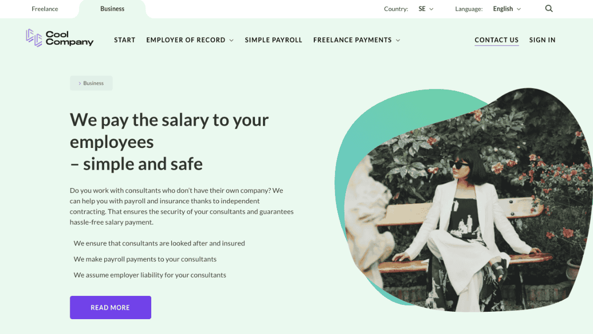 cool company website how they sell employees through EOR