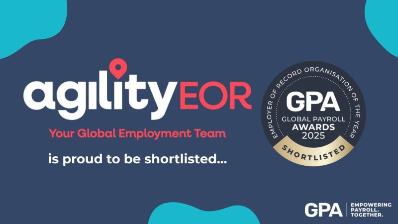 Award received by Agility EOR by Global Payroll Association (GPA)