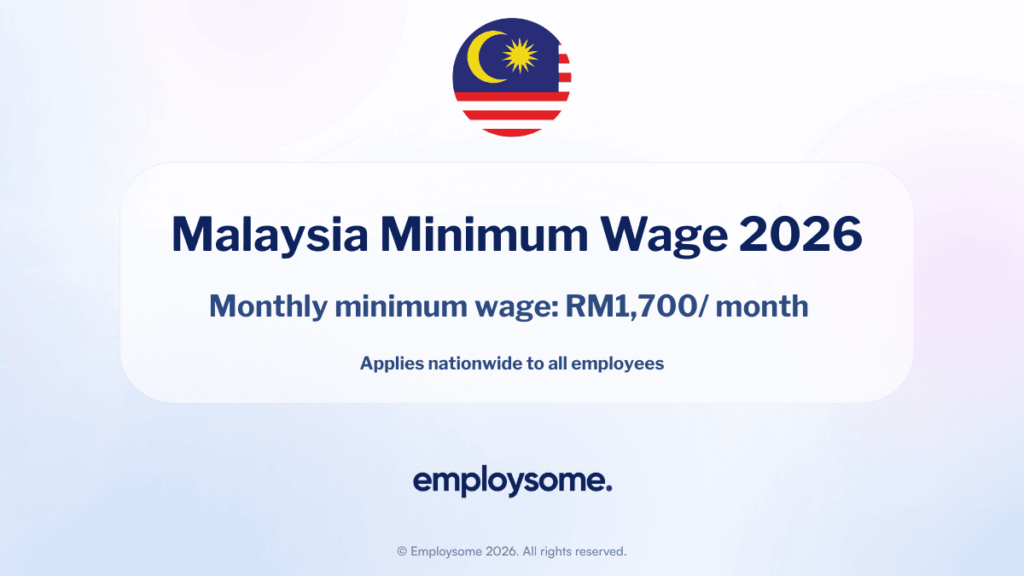 Malaysia Minimum Wage 2026 Guide Monthly minimum wage: RM1,700/ month
