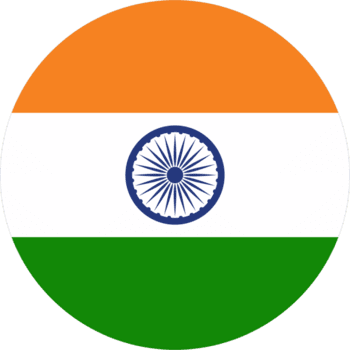 india flag round