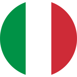 italy flag round