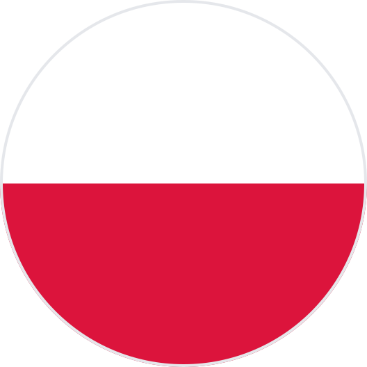 poland flag round