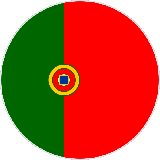 portugal flag round