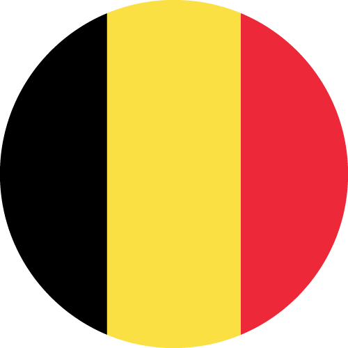 belgium flag round