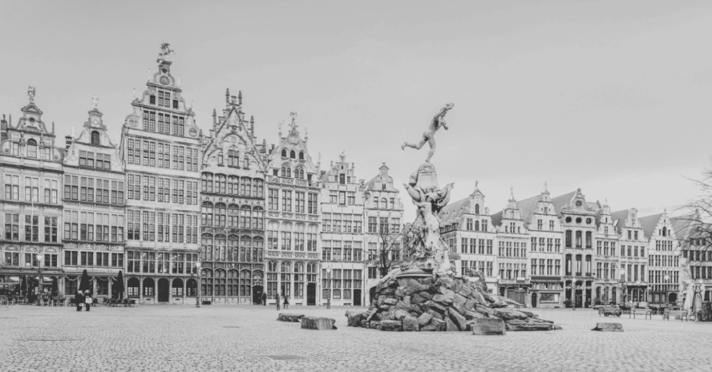 Hiring in belgium guide cover pic of brussels downtown